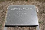 VILLIERS Vivian, de 1966-1992