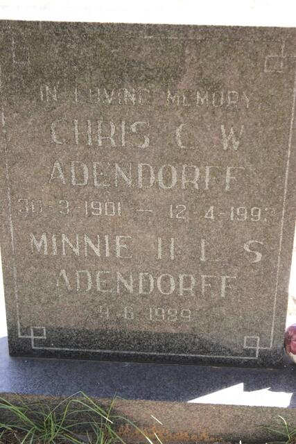 ADENDORFF C.W. 1901-1993 & H.L.S. -1999