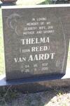 AARDT Thelma, van born REED 1932-2001