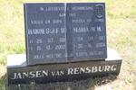 RENSBURG J.F.U., Jansen van 1911-2002 & M.M. 1913-2004