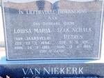 NIEKERK Izak Schalk Petrus, van 1891-1965 & Louise Maria VAN JAARSVELD 1894-1983