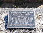 NEL Aletta Elizabeth nee VAN NIEKERK 1912-1957