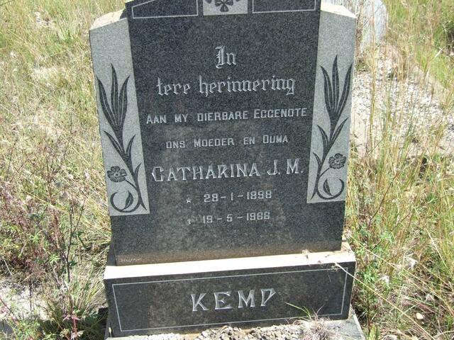 KEMP Catharina J.M. 1898-1966
