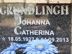 GRUNDLINGH Johanna Catherina 1927-2013