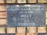 VORSTER Dolly 1910-