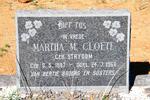 CLOETE Martha M. nee STRYDOM 1887-1968