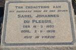 PLESSIS Sarel Johannes, du 1893-1938