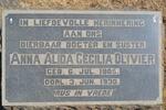 OLIVIER Anna Alida Cecilia 1905-1930