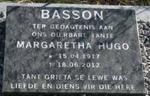 BASSON Margaretha Hugo 1917-2012