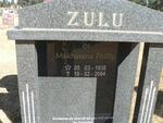 ZULU Makhasana Phillip 1938-2004