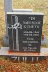 ZULU Vusi Maphumzane Keneth 1948-2002