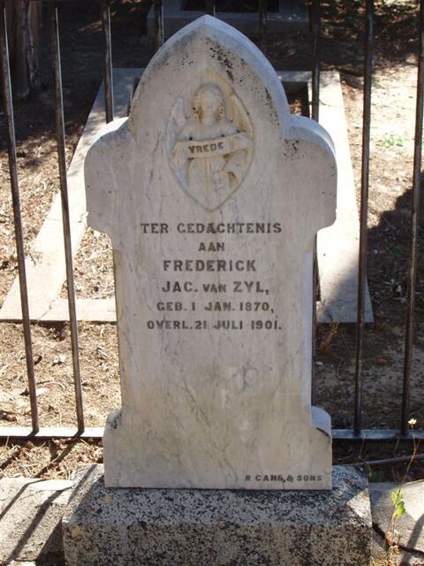 ZYL Frederick J., van 1870-1901