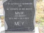 MEY Marie nee BOSHOFF 1913-1972