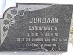 JORDAAN Catarina C.H. 1916-1970