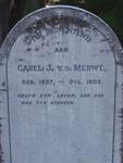 MERWE Carel J., v.d. 1857-1903