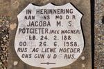 POTGIETER Jacoba M.S. nee WAGNER 1881-1958