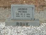 ROUX Jakobus Petrus 1884-1962