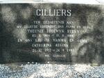 CILLIERS Theunis Lodewyk Steyn 1904-1969 & Catherina Regina 1912-1993