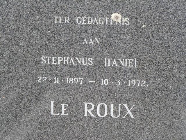 ROUX Stephanus, le 1897-1972