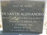 ALESSANDRO De Santis 1899-1980