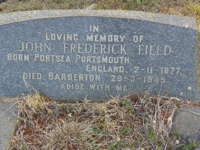 FIELD John Frederick 1877-1945