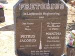 PRETORIUS Petrus Jacobus 1924- & Martha Maria ENSLIN 1929-2010