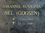 NEL Johanna Susanna nee GOOSEN 1943-2006