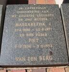 BERG Piet, van den 1892-1972 & Margaretha J. 1896-1971