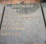 GIRDWOOD John F. -1971