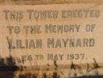 4. Tower erected to the memory of Lilian MAYNARD