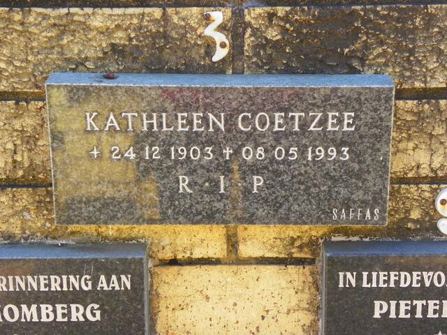 COETZEE Kathleen 1903-1993