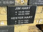HART Jim 1920-1999 & Hester 1920-1999