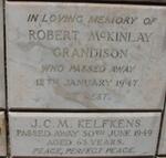 GRANDISON Robert McKinlay -1947 :: KELFKENS J.C.M. -1949