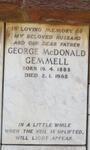GEMMELL George McDonald 1885-1962