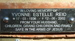 REID Yvonne Estelle 1936-2002