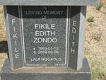 ZONDO Fikile Edith 1963-2009