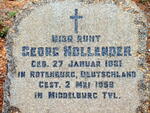 HOLLENDER Georg 1881-1959