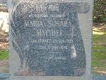 MATTHEE Maria Susara nee SWART 1893-1949
