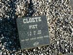CLOETE Piet 1928-2008