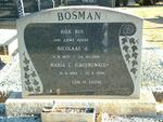 BOSMAN Nicolaas J. 1877-1961 & Maria E. GROENEWALD 1882-1966