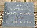 BLOM Matthys Johannes 1909-1966
