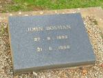 BOSMAN John 1892-1968