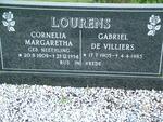LOURENS Gabriel De Villiers 1905-1985 & Cornelia Margaretha NEETHLING 1909-1994