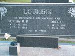 LOURENS Dirk C. 1916-1999 & Sophia M.P. 1914-1988