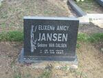 JANSEN Elixene Anicy nee VAN DALSEN 1909-1997