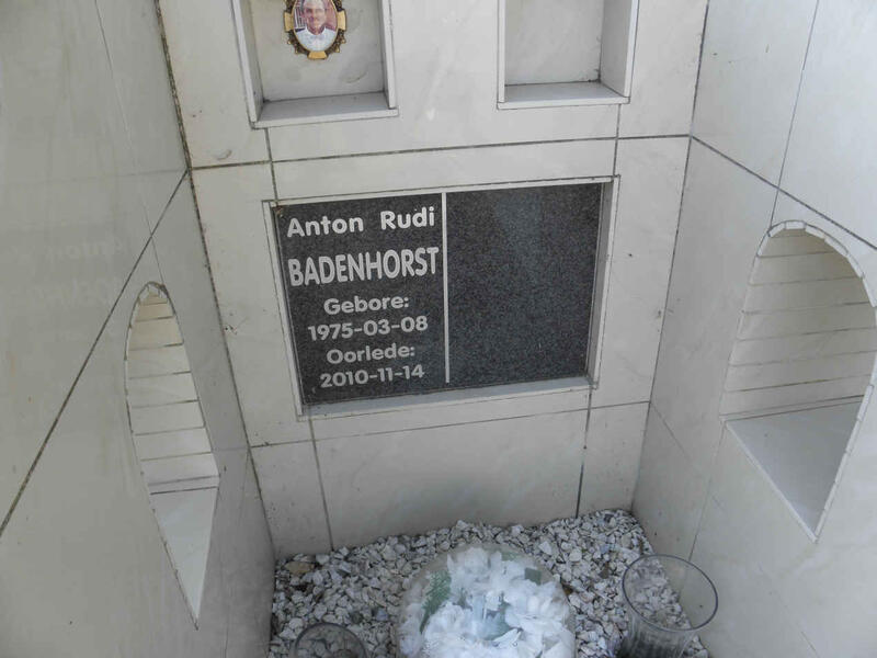 BADENHORST Anton Rudi 1975-2010