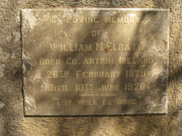 M' ELRATH William 1879-1926