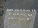 MACFARLANE James 1879-1952