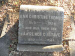 THOMAS Ann Christine 1873-1954 :: THOMAS Lawrence Gustave 1892-1948