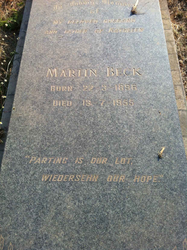 BECK Martin 1896-1955